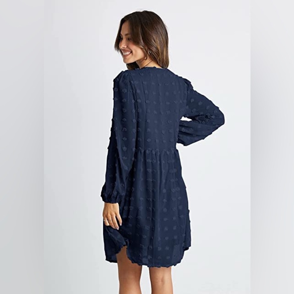 Miholl V-Neck Summer Flowy Dress, NWT, Large